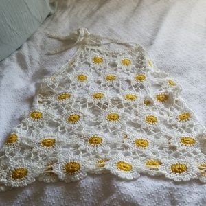 Crochet Sunflower/Daisy Halter top